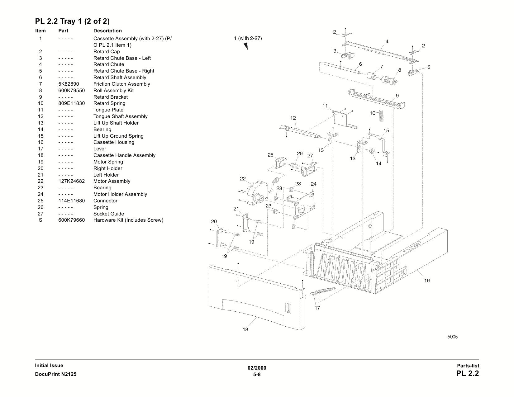 Xerox DocuPrint N2125 Service Manual-5